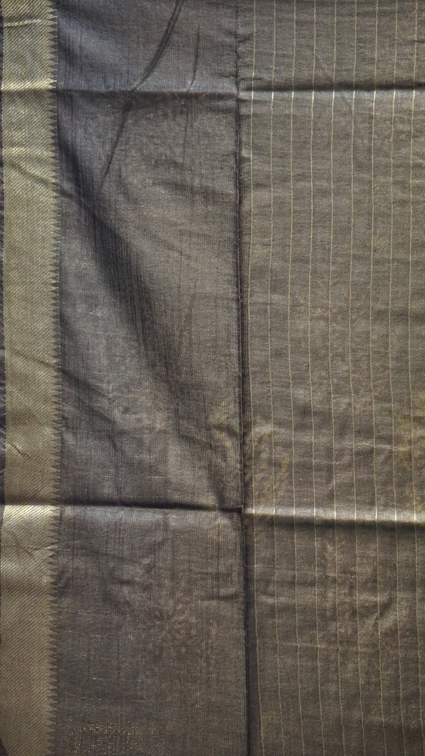 Bhagalpur Cotton Saree Checks Brown