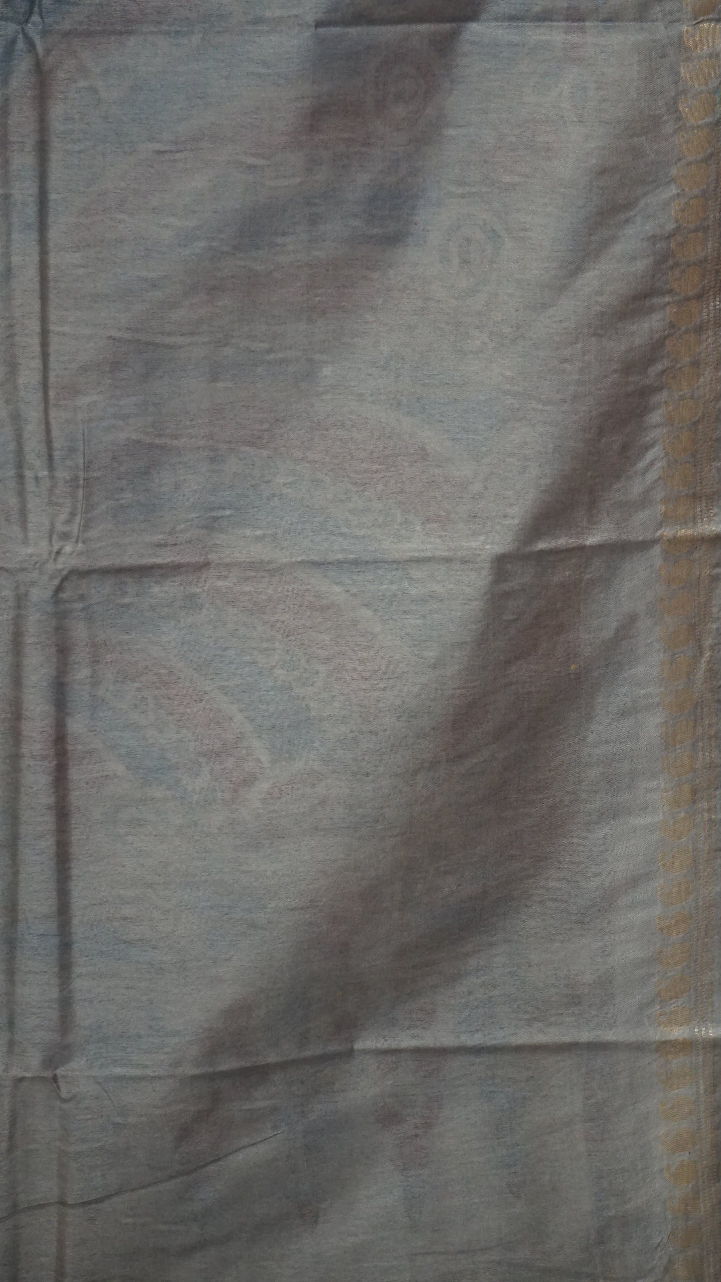 Semi Linen Kalamkari Saree Grey