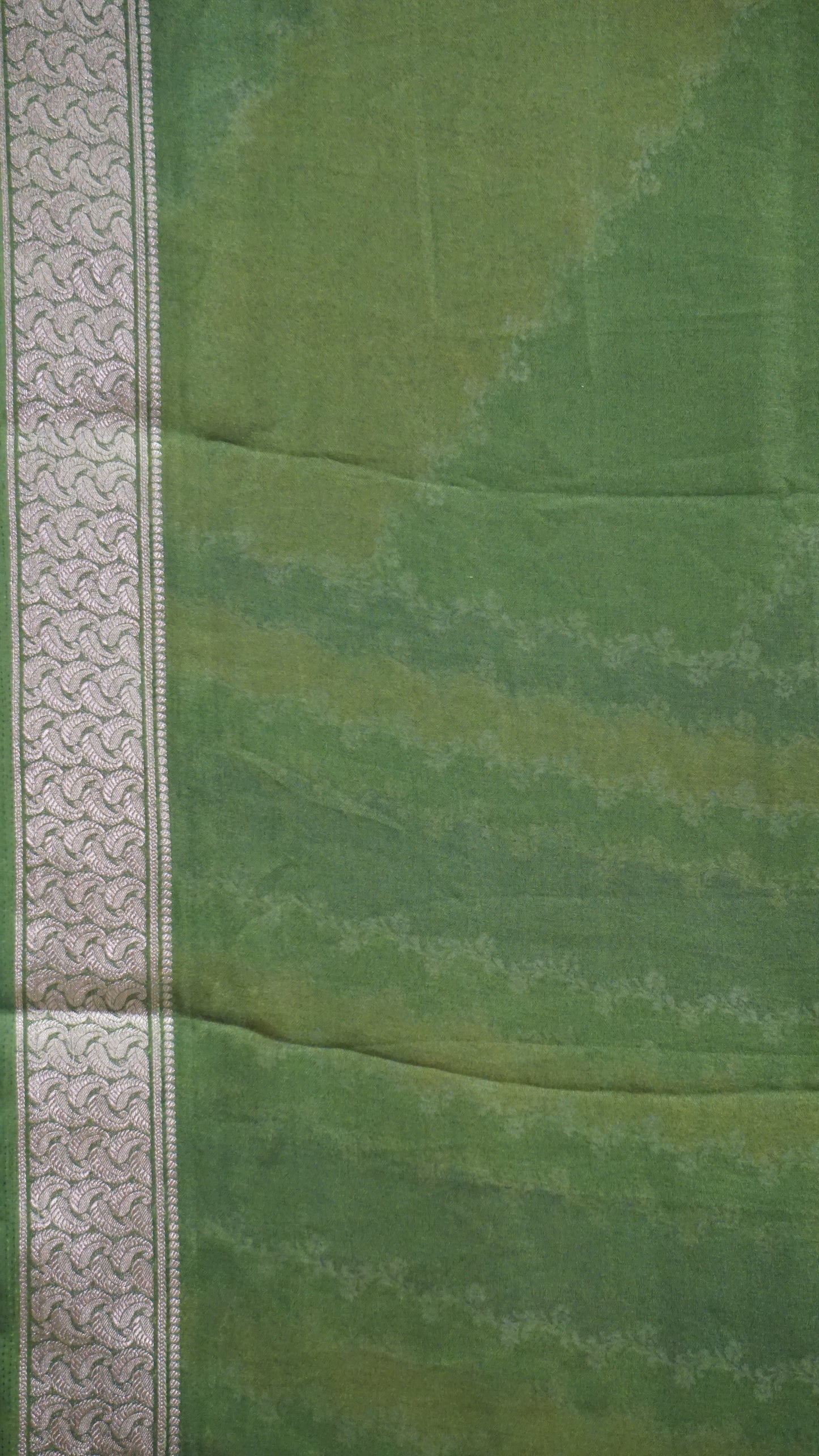 Shiffon Saree Green Border