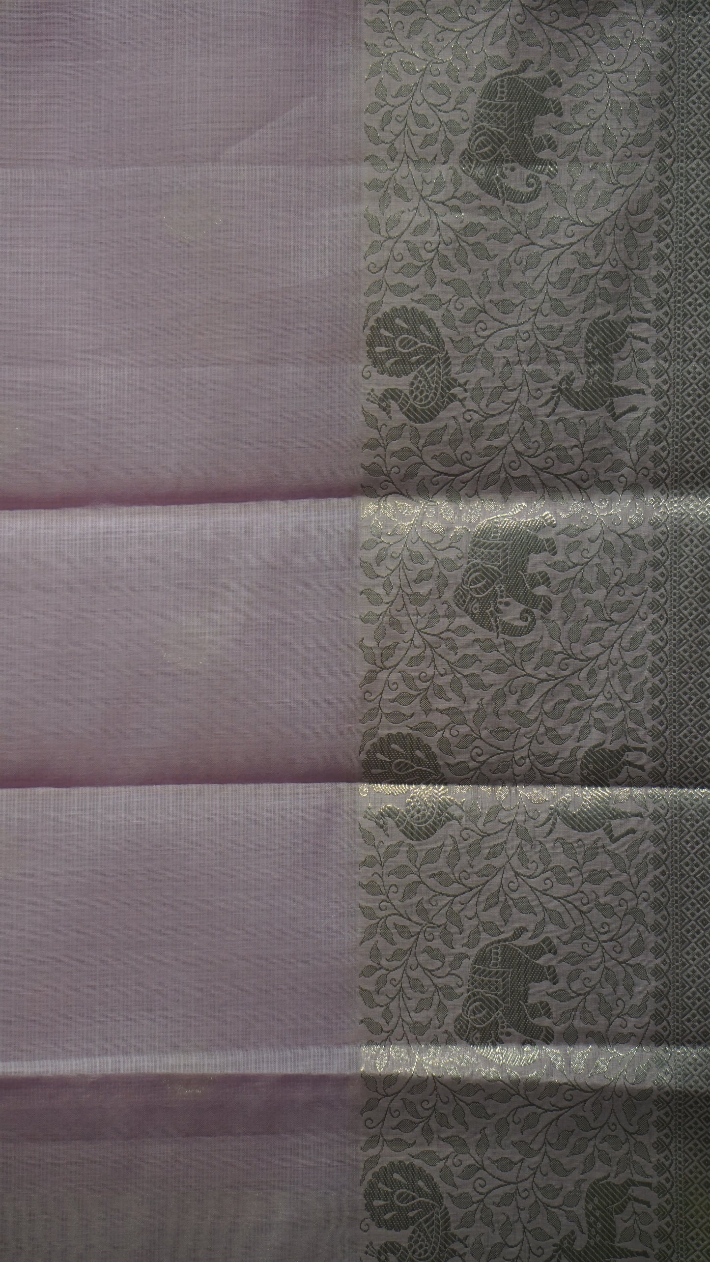Art Zari Kota Pastel Saree Baby Pink