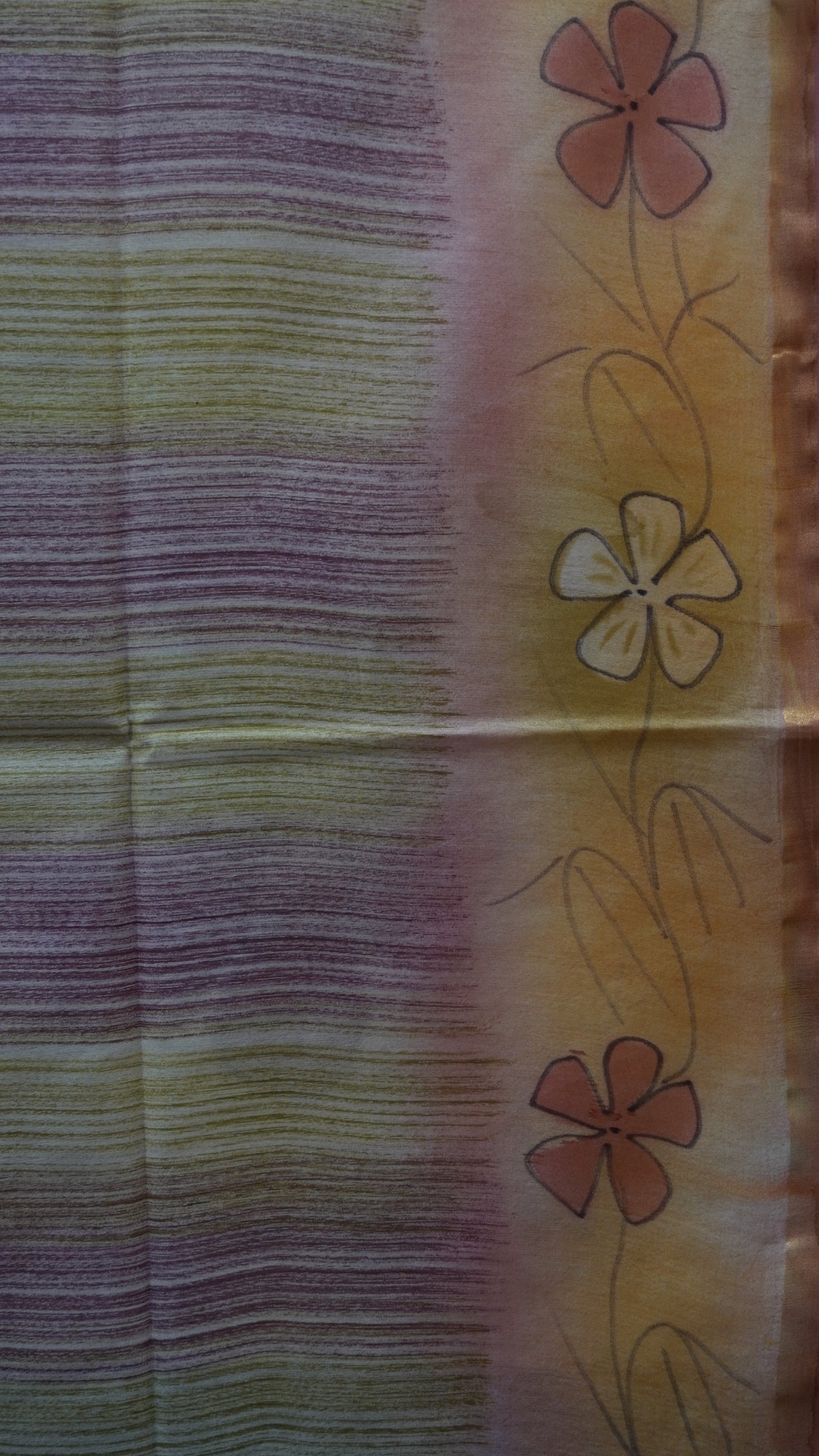 Bhagalpur Tussar Saree- Pink