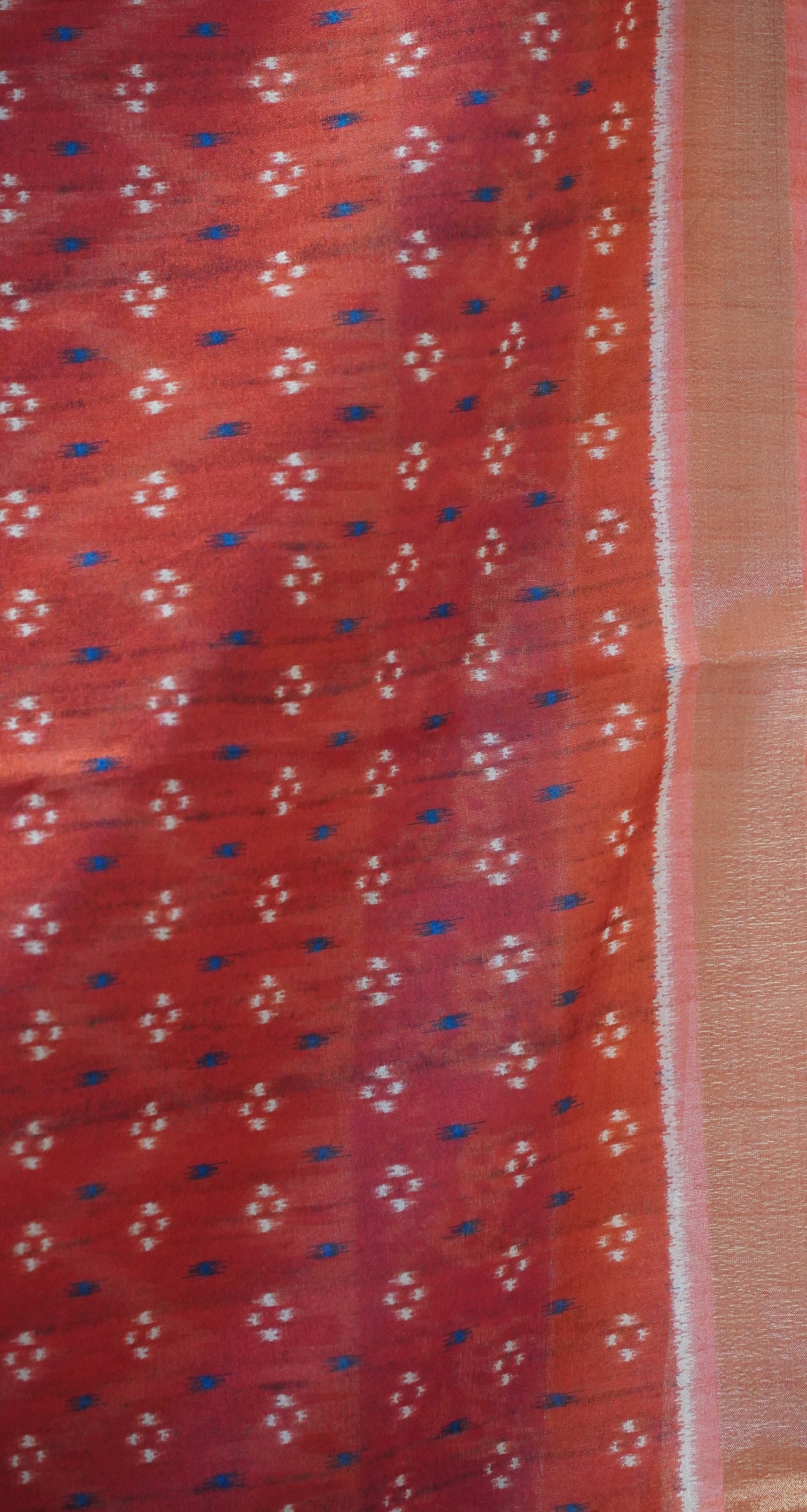 Dola Silk Saree Ikkat Print-Black