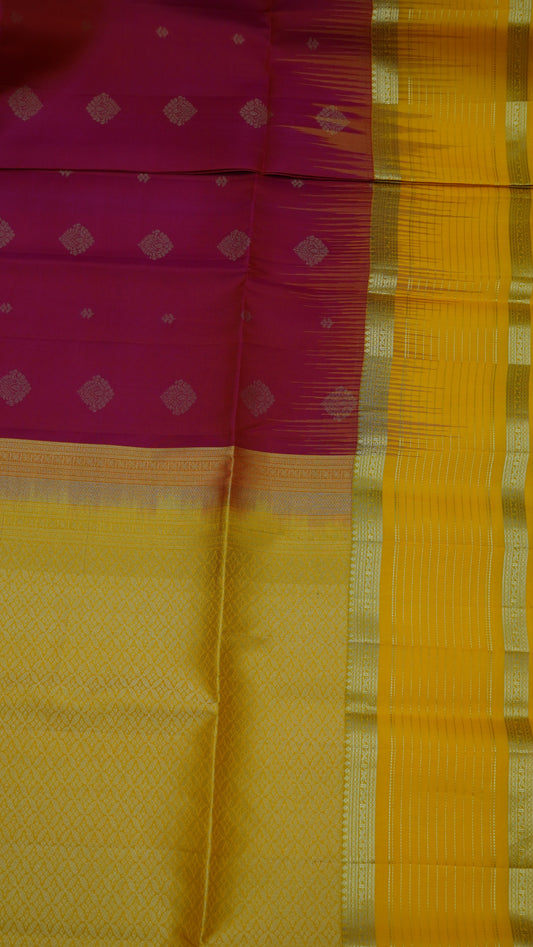 Pure Soft Silk Saree - Rettapet Rani Pink