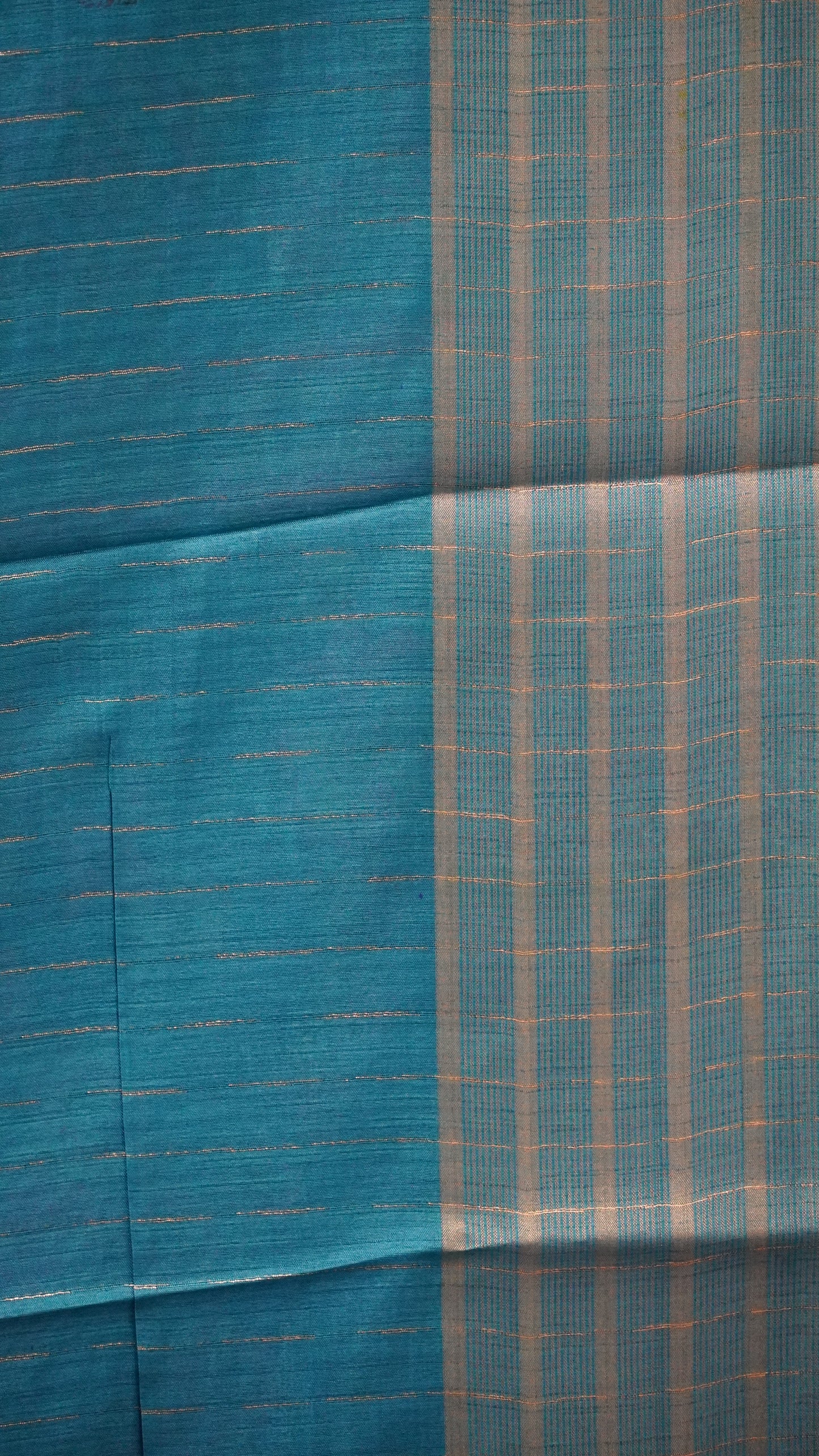 Dola Silk Saree Zari Lines-Blue