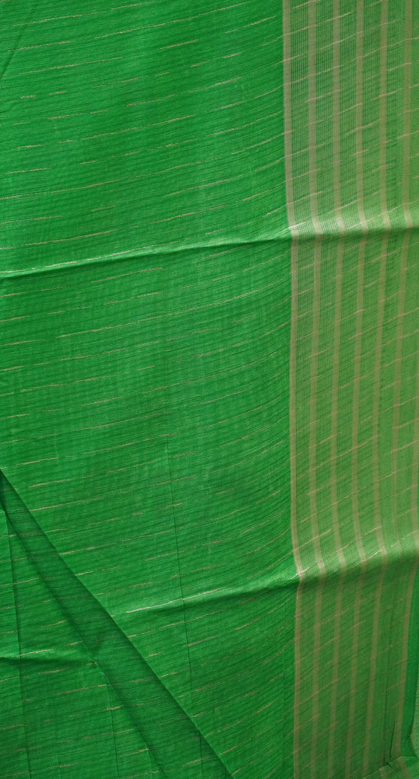 Dola Silk Saree Zari Lines-Green
