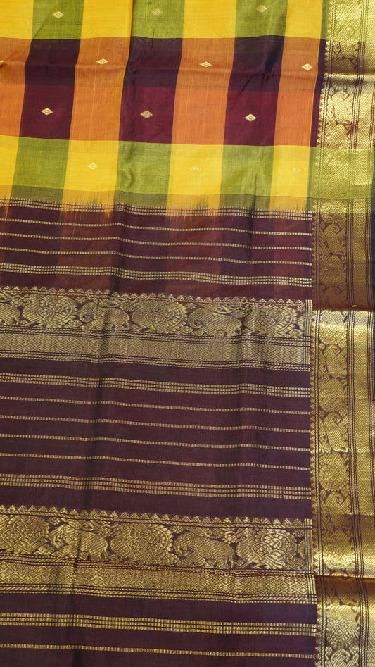 Silk Cotton Saree - Palum Pazham Maroon