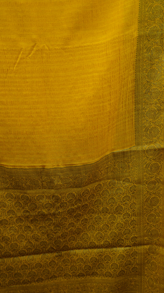 Banarasi Georgette Saree- Mustard