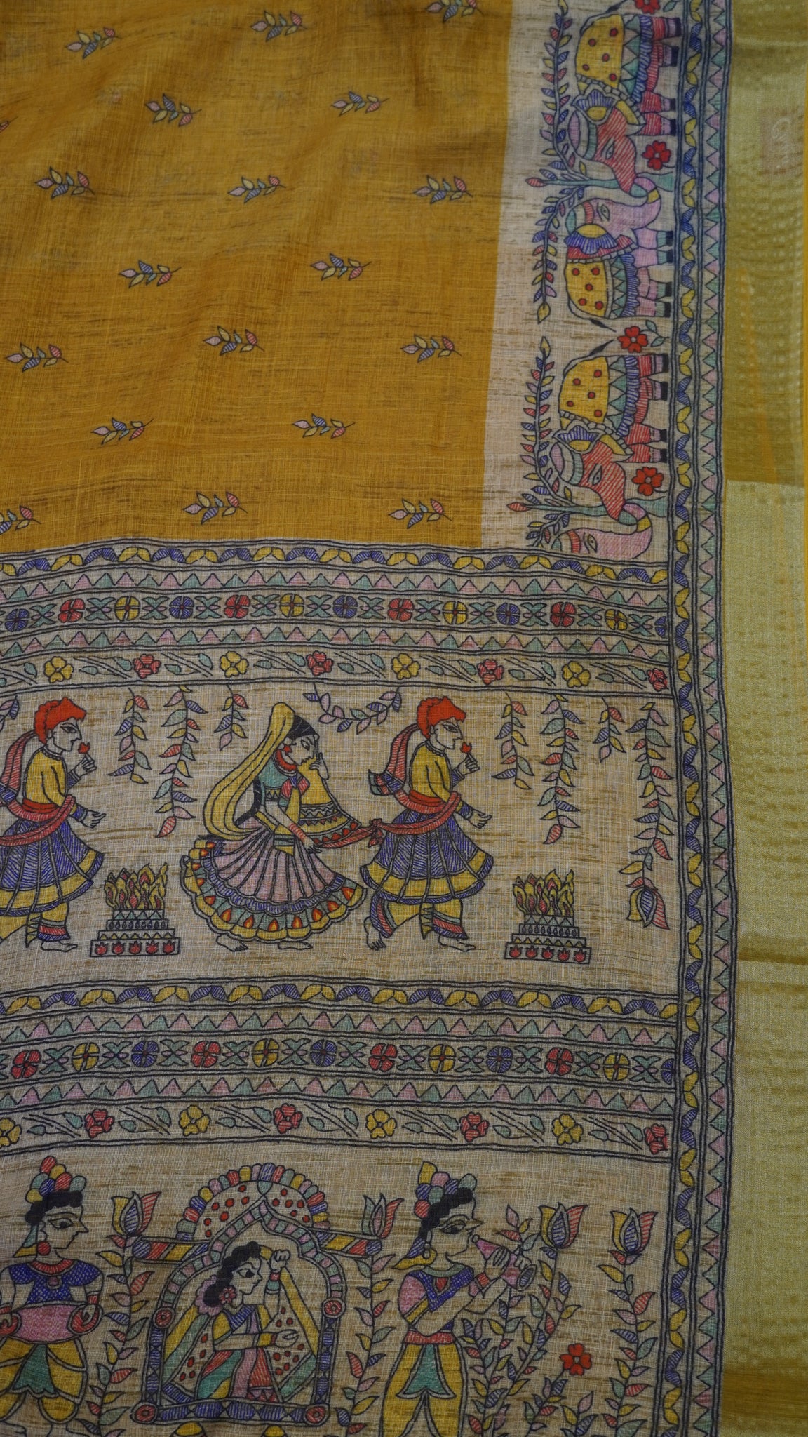 Semi Linen - Mustard