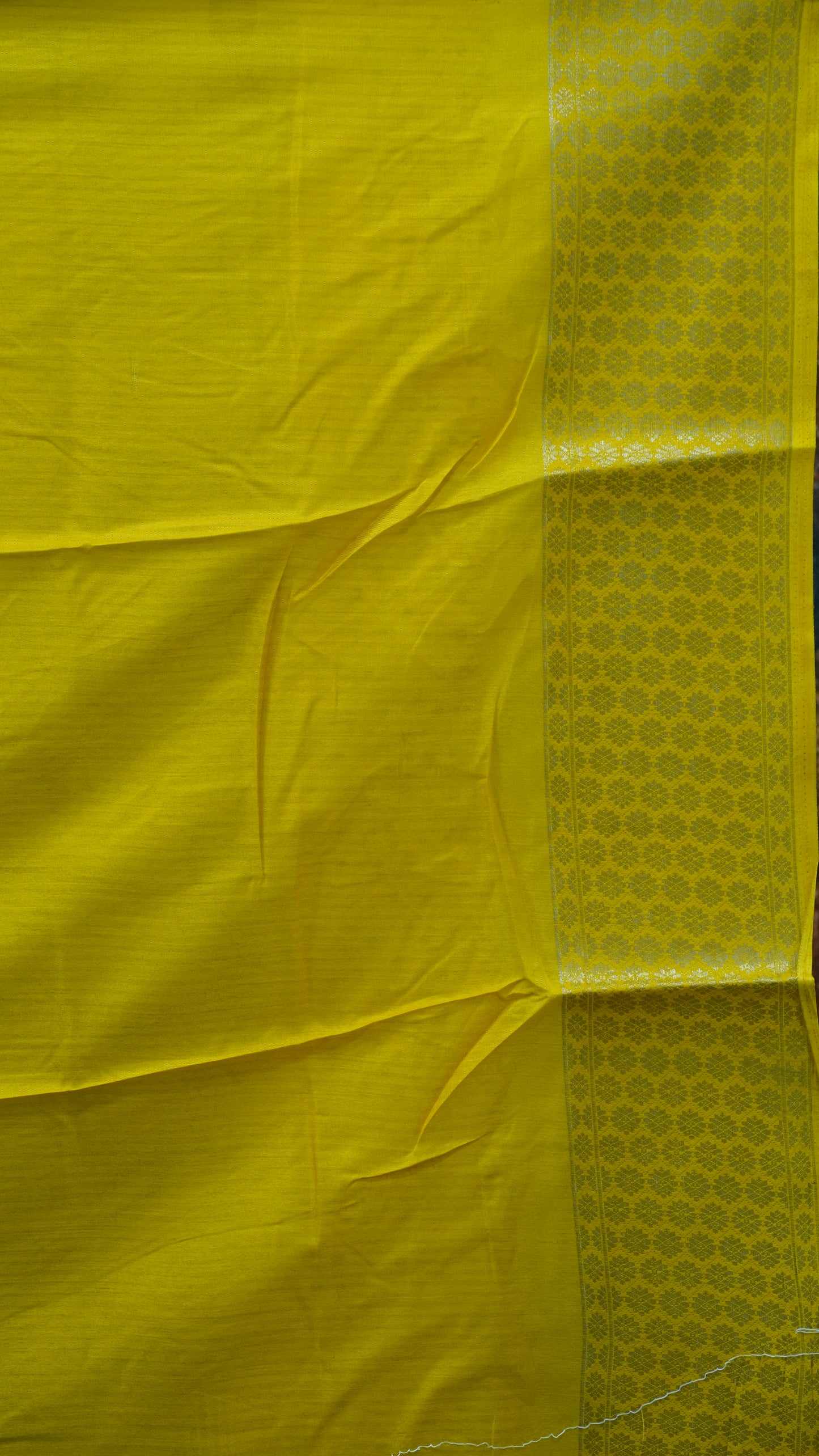Dola Silk Saree Floral Print-Yellow
