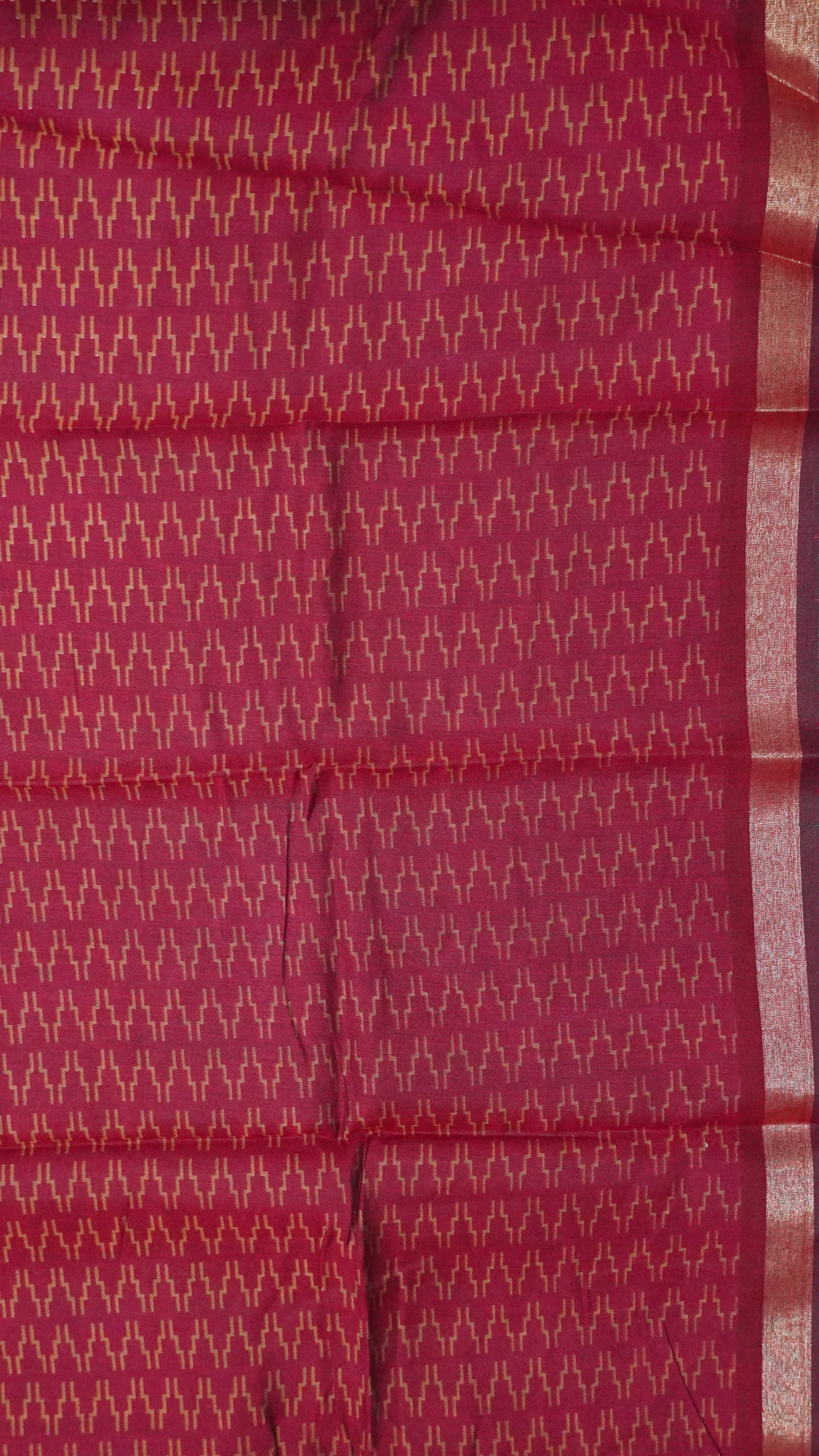 Malai Cotton Saree - Golden Yellow