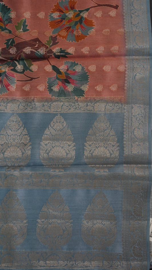 Pure Banarasi Saree Chiniya Silk - Light Pink