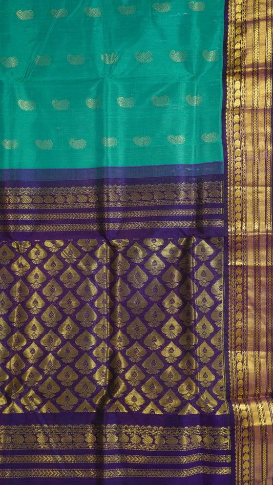 Pure Silk Cotton-Ramar Green