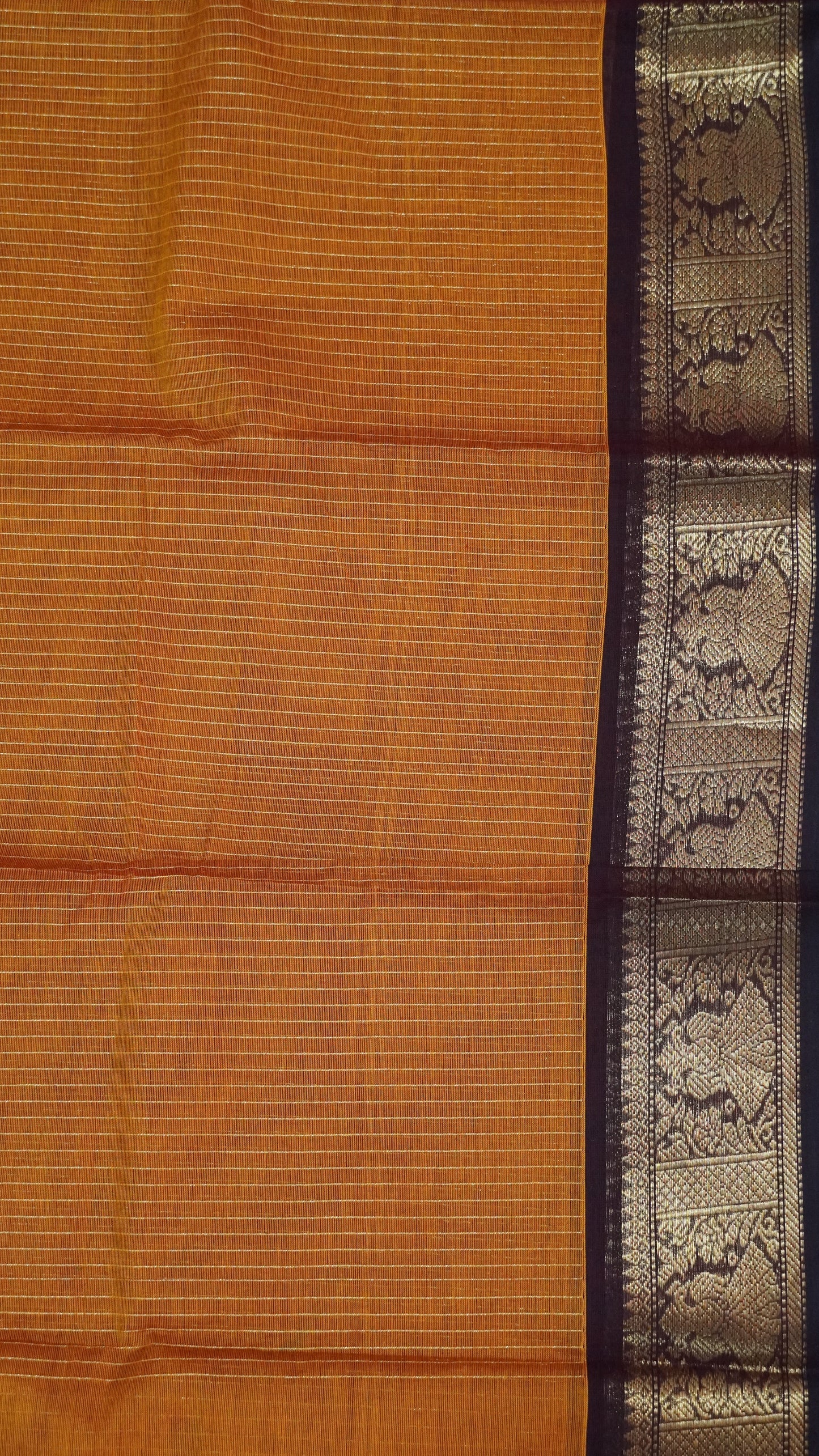 Chettinad Cotton Saree - Mustard
