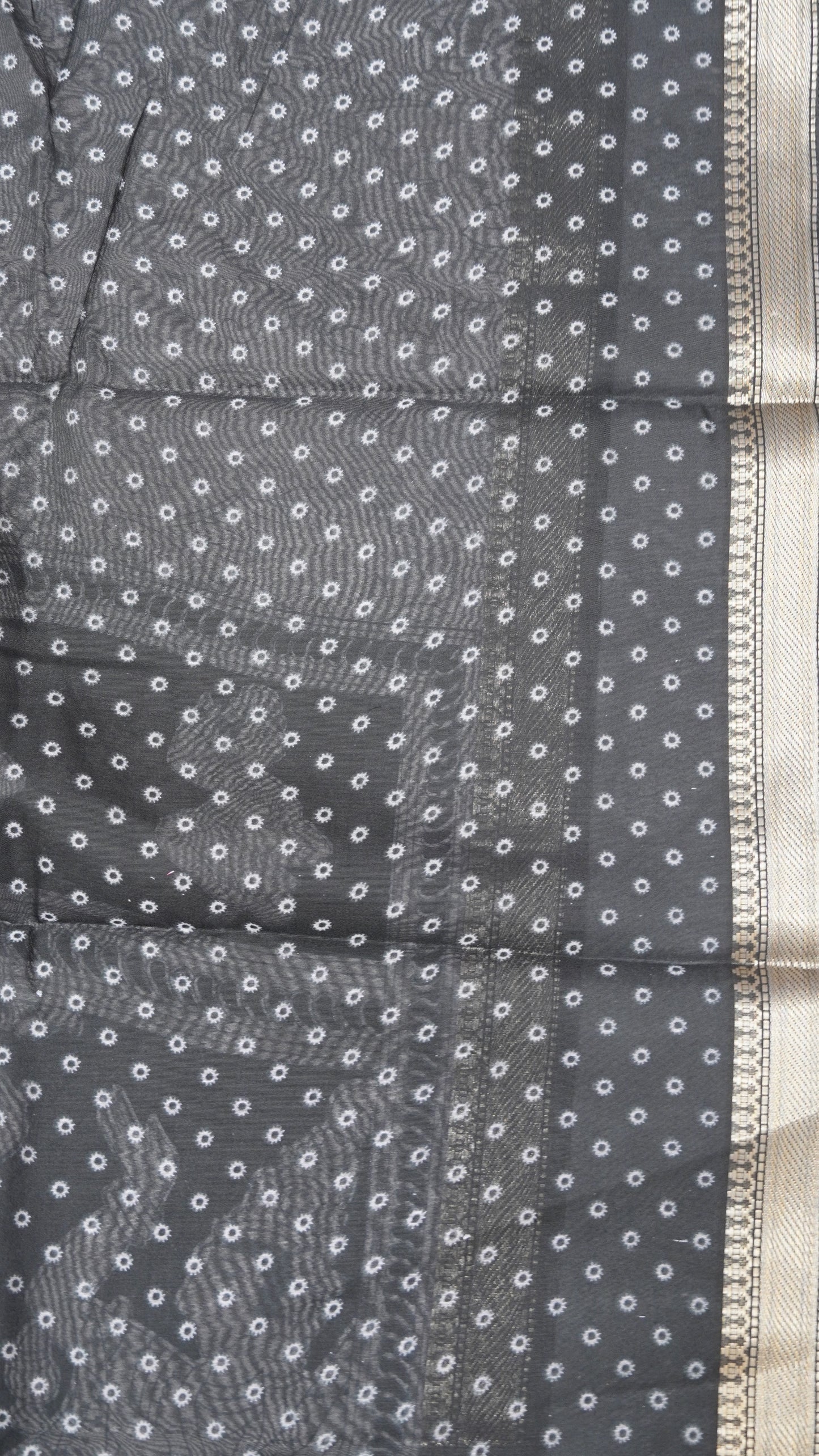 Mal Chanderi Saree - Kalamkari Coffee Brown