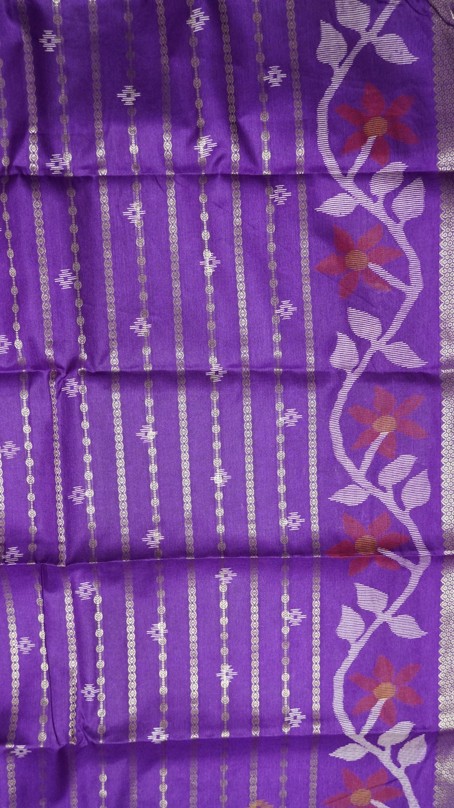 Dola Silk Saree - Body Zari Purple