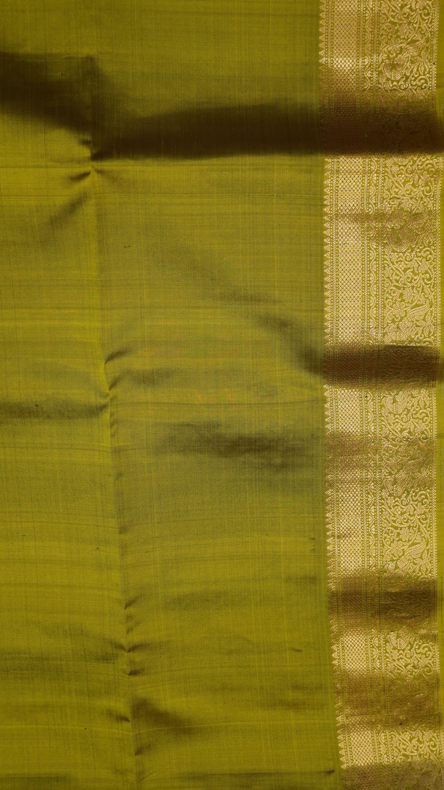 Pure Silk Saree - Lavender-Mehndi