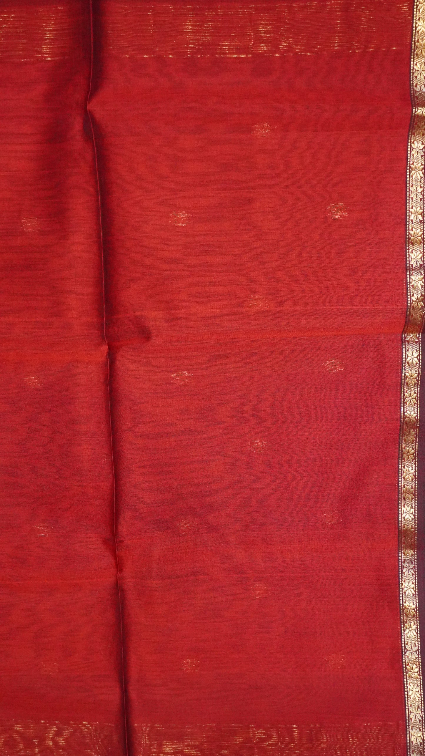 Maheswari Saree - Blue-Red