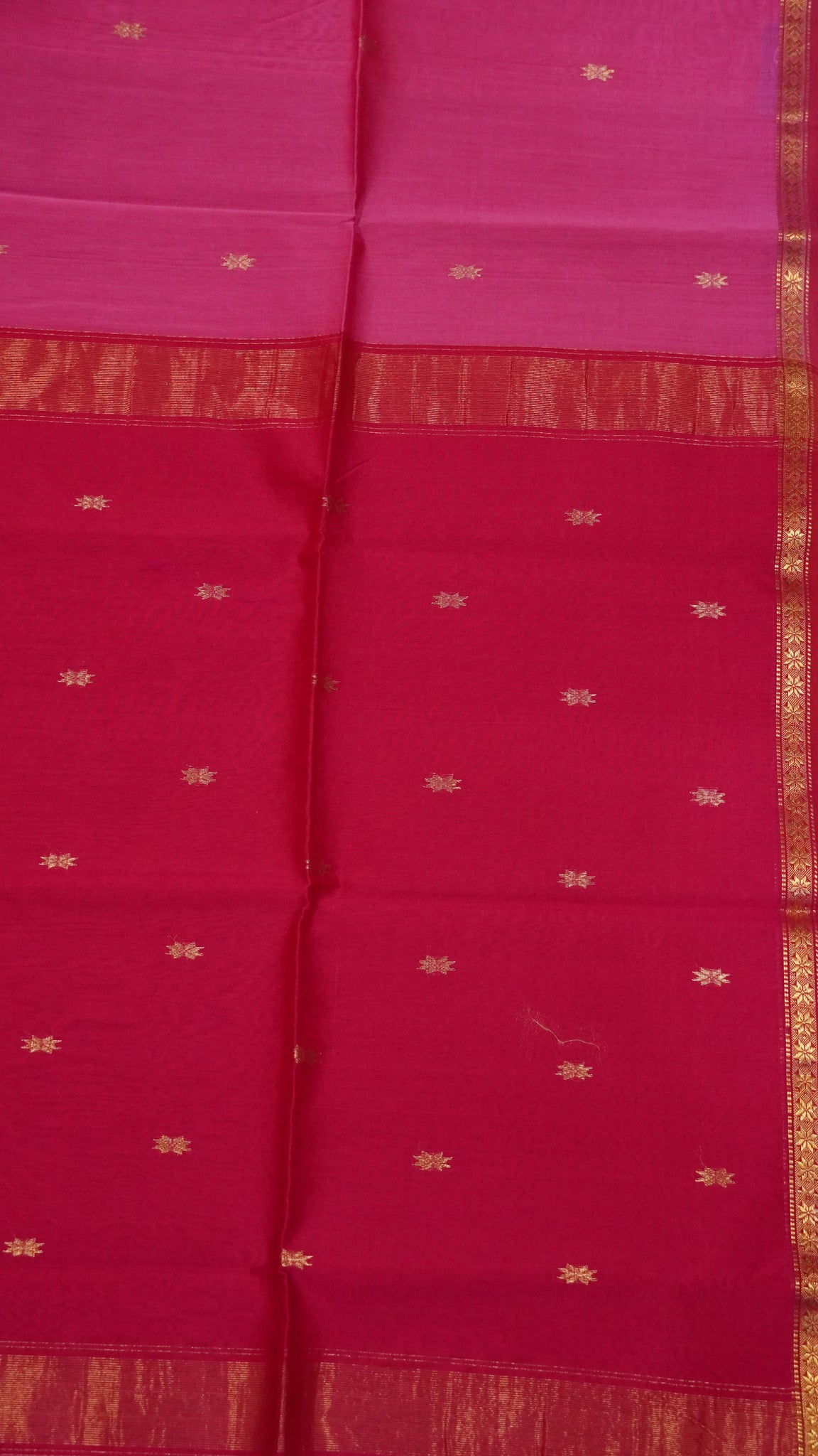 Maheswari Saree - Pink-Rani Pink
