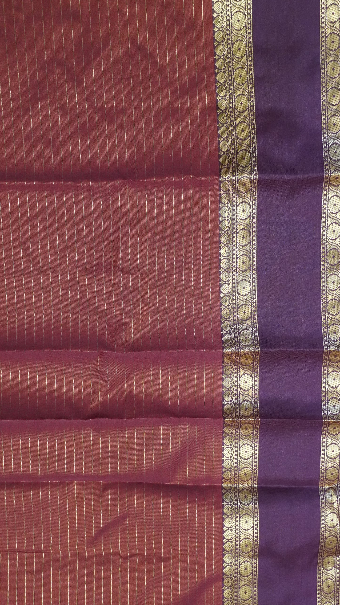 Semi Silk Saree - Orange
