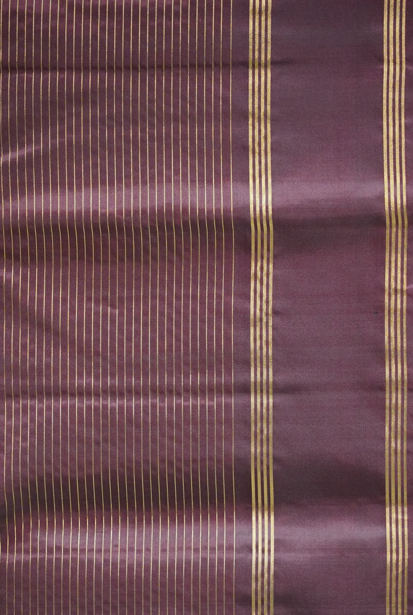 Pure Soft Silk Saree - Olive-Maroon