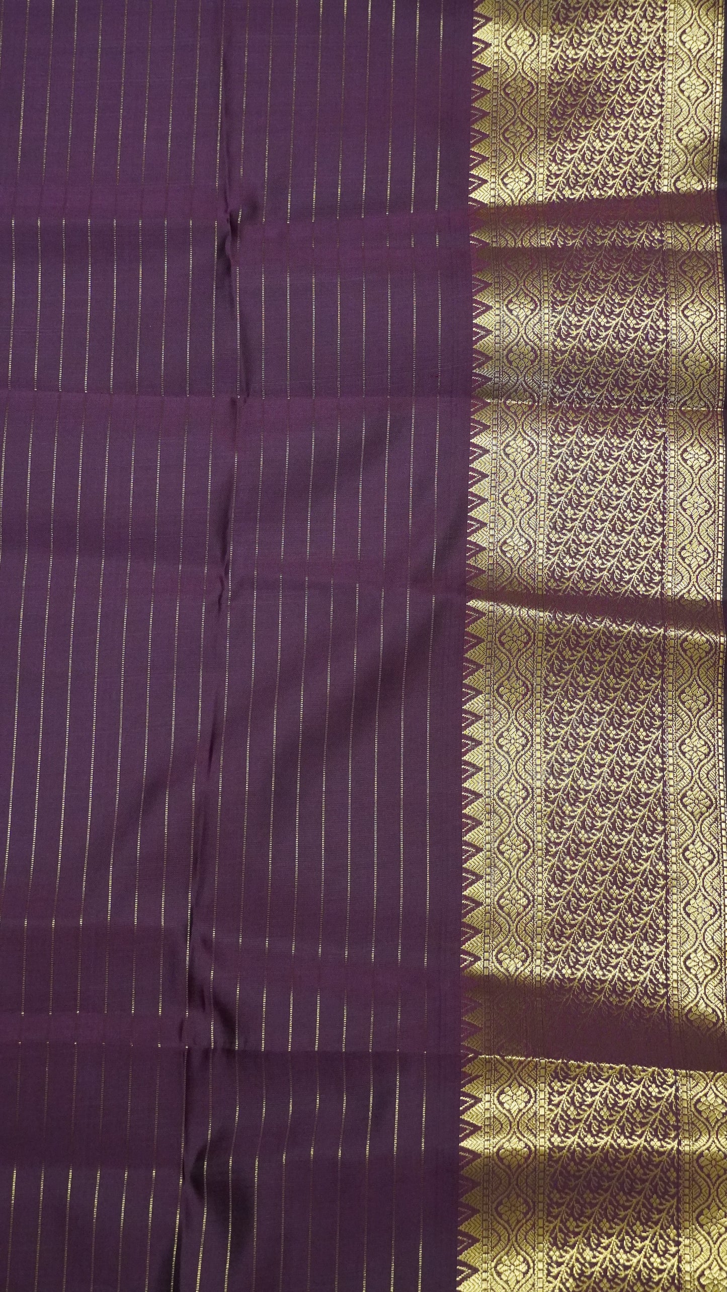 Semi Silk Saree - Square Checks Wine