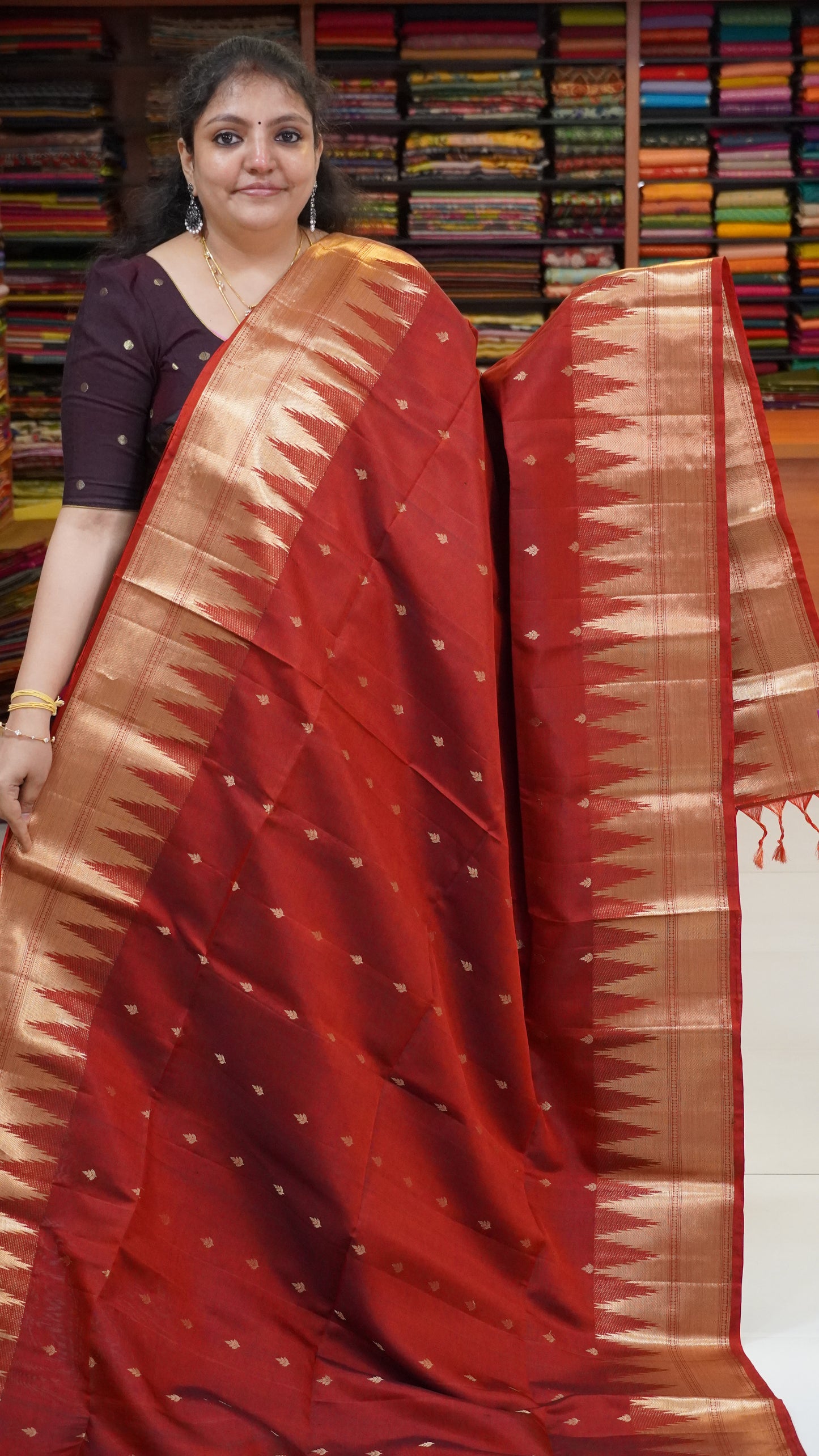 Pure Soft Silk Saree - Maroon