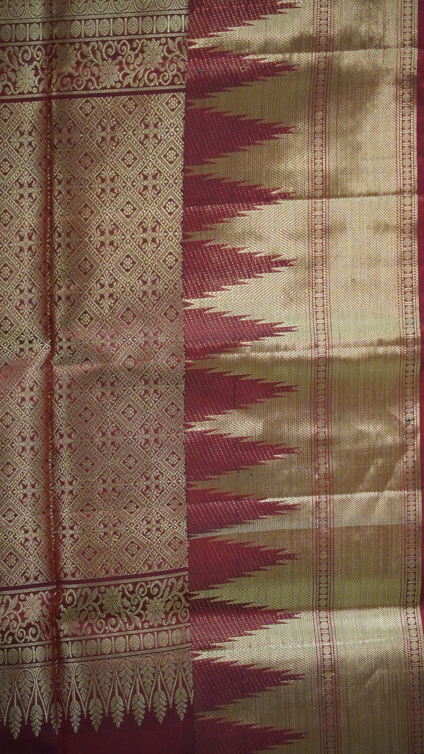 Pure Soft Silk Saree - Maroon