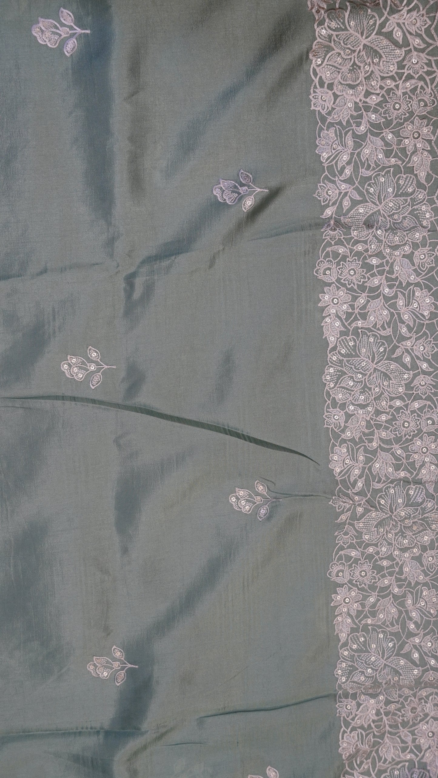 Pure Tussar Saree - Twin Bird Green
