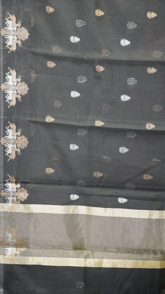 Art Zari Kota Deer Print - Black