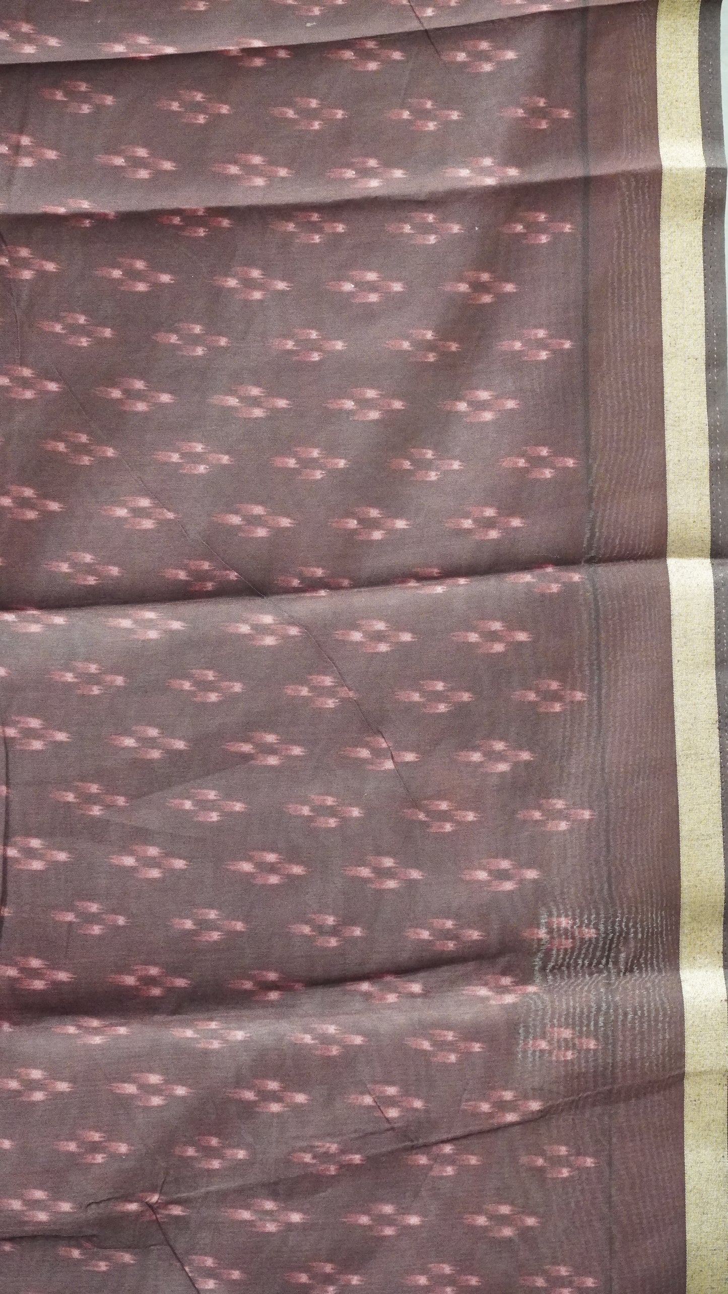 Malai Cotton Saree Pichwai & Floral Print - Pink