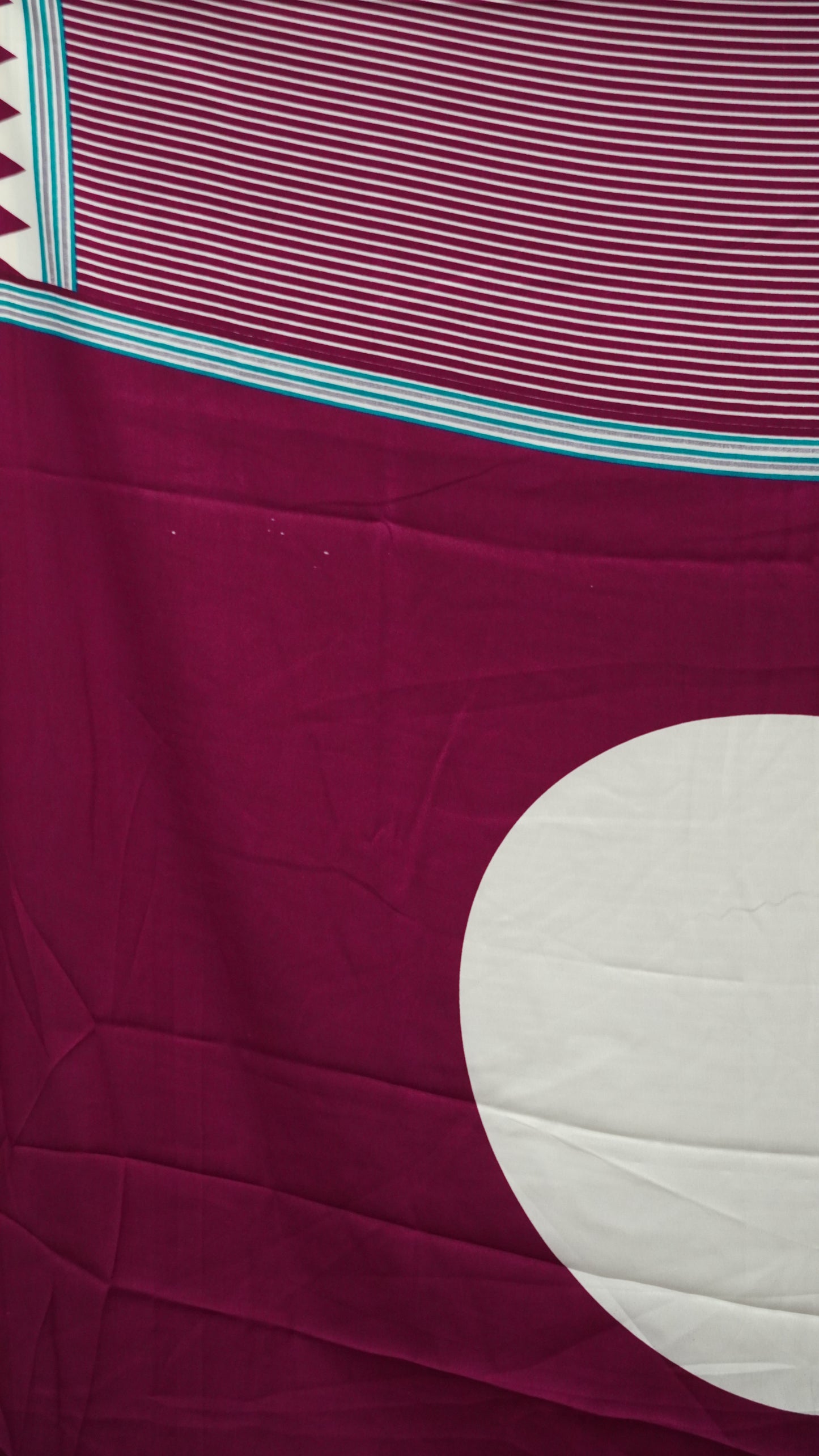 Modal Satin Saree with Ajrakh Blouse - Purple