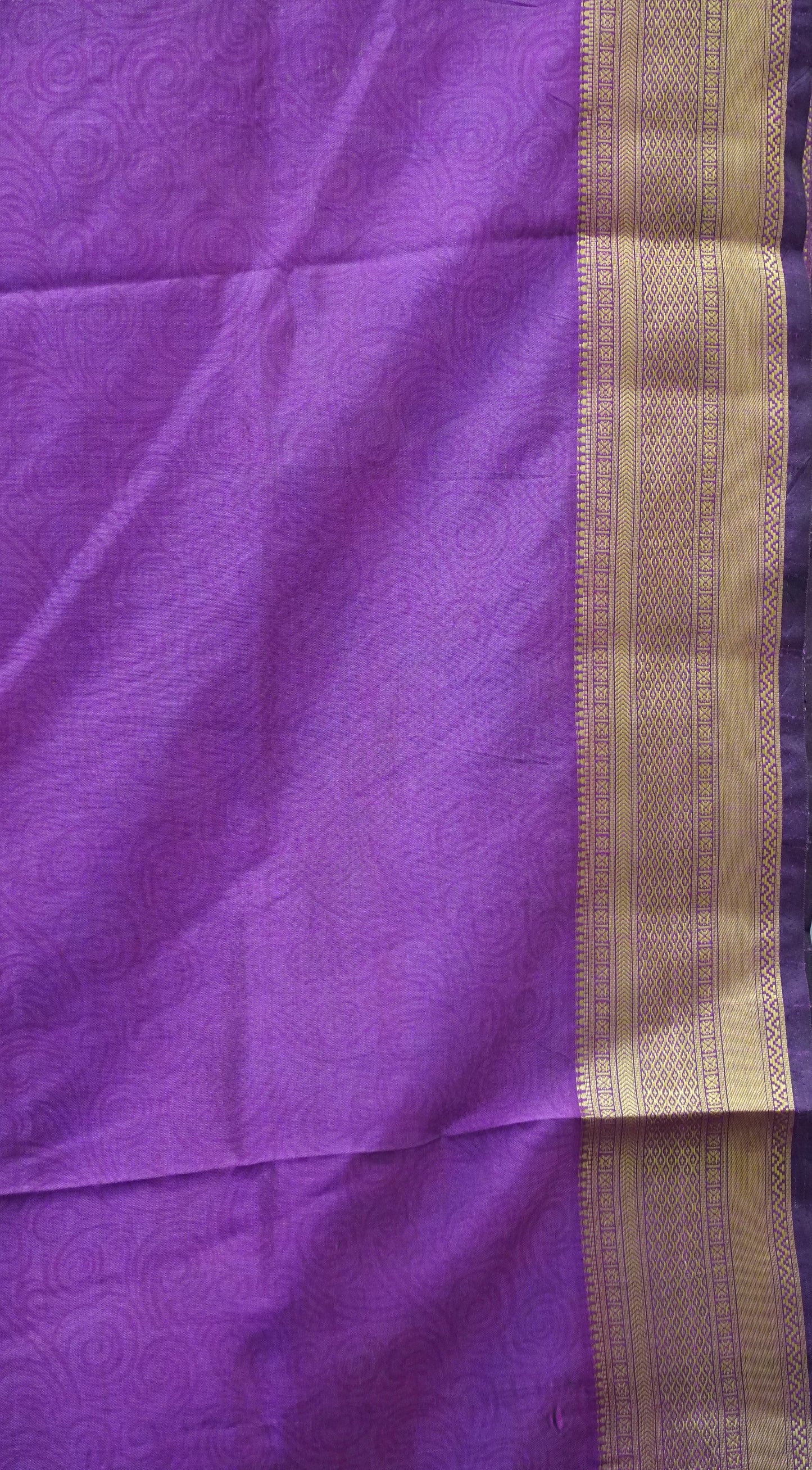 Semi Pattola Saree Pichwai Print - Peacock Blue