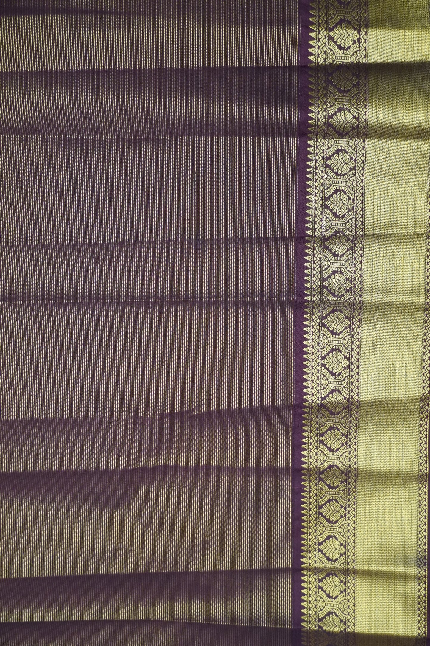 Semi Silk Saree - Green - Maroon