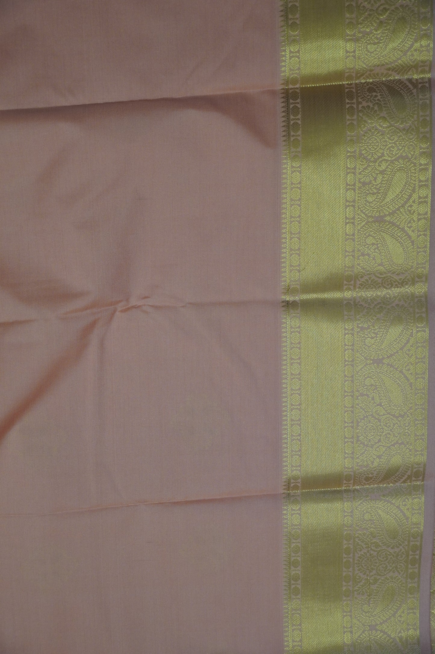 Semi Silk Saree - Kolam Buta Peach