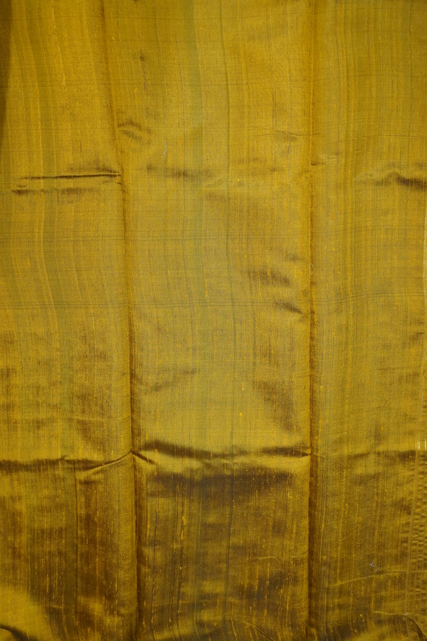 Dupion Silk Saree-Tower Border Mustard