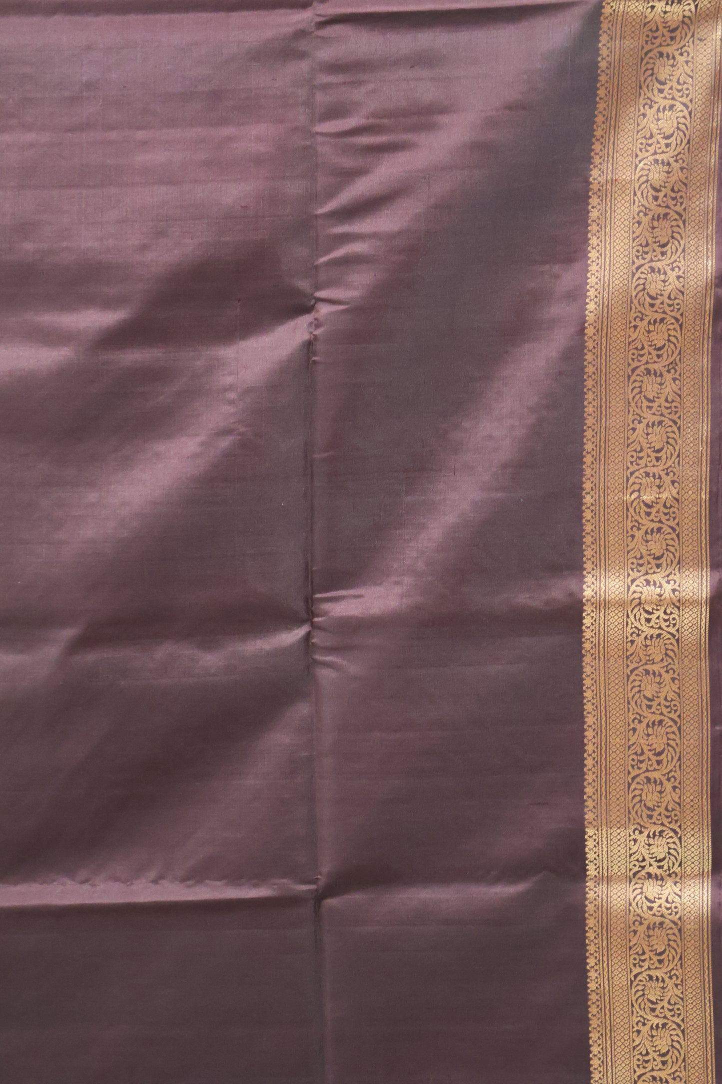 Pure Soft Silk Saree - Green - Brown
