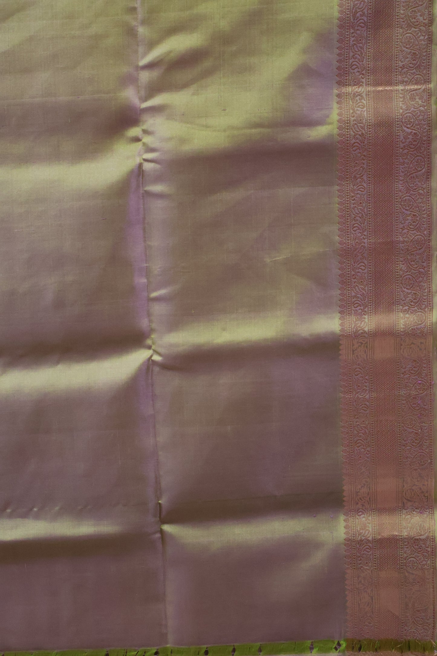 Pure Soft Silk Saree - Lavendar - Green