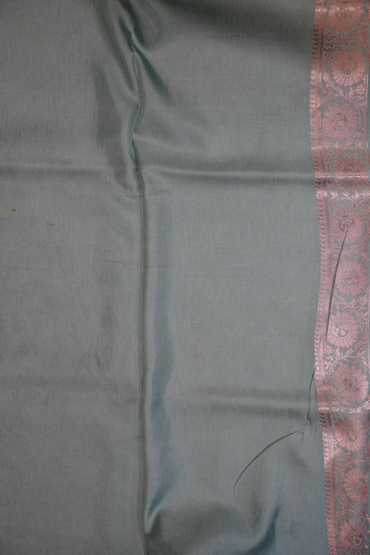 Banarasi Crepe Saree - Sea Blue