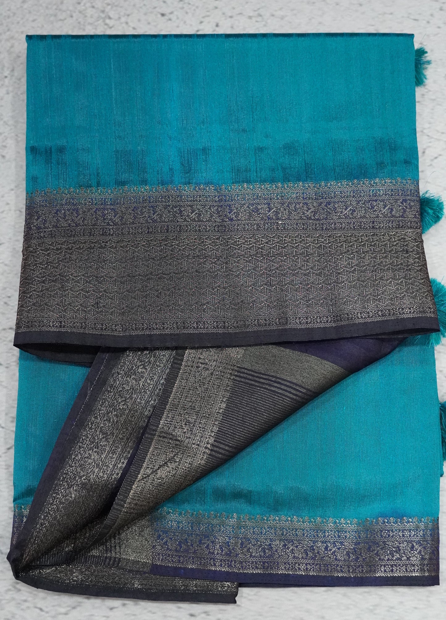 Matka Tussar-Ramar Blue