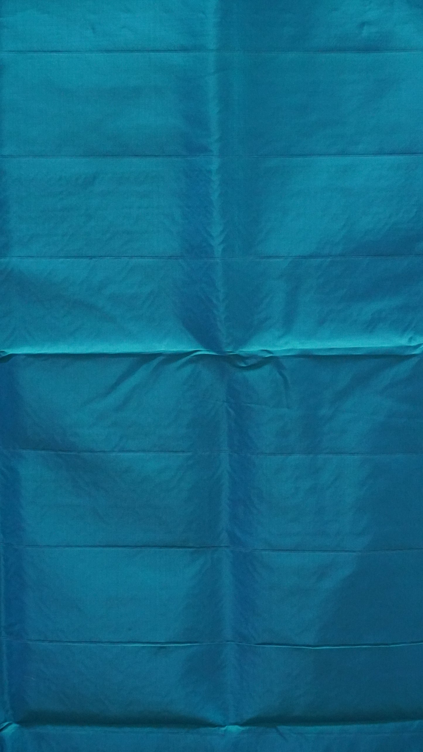 Pure Soft Silk Saree 1  1/2 Warp - Green to Peacock Blue