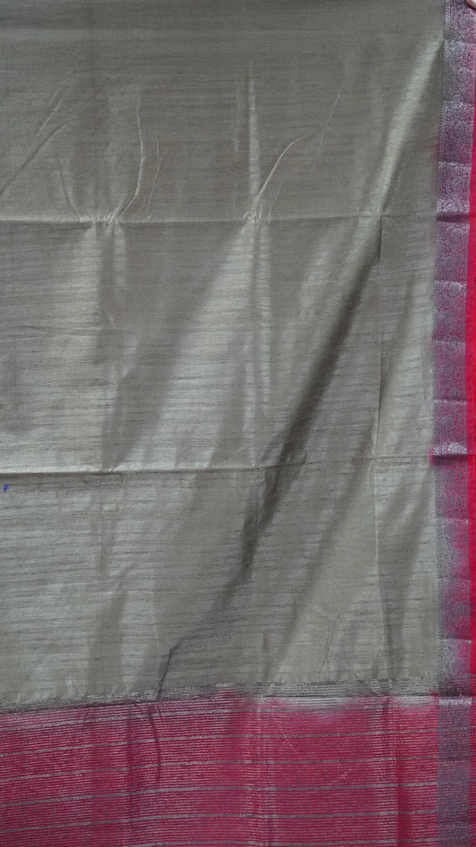 Matka Tussar- Light Mehandi Green