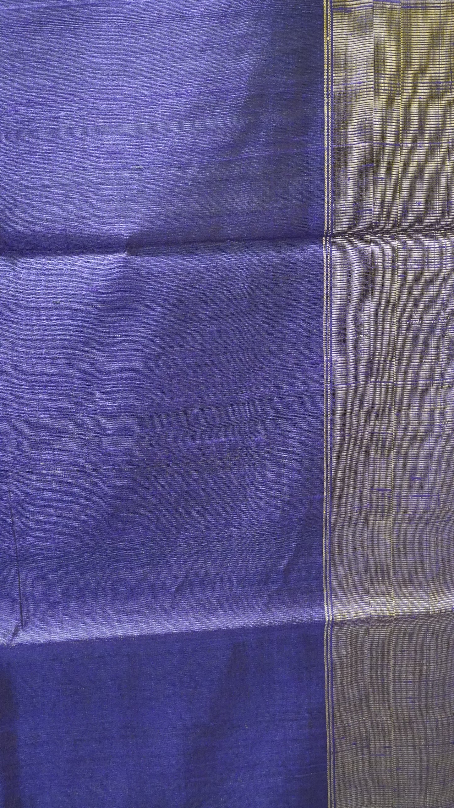 Pure Dupion Silk Saree - Beige Tower Border