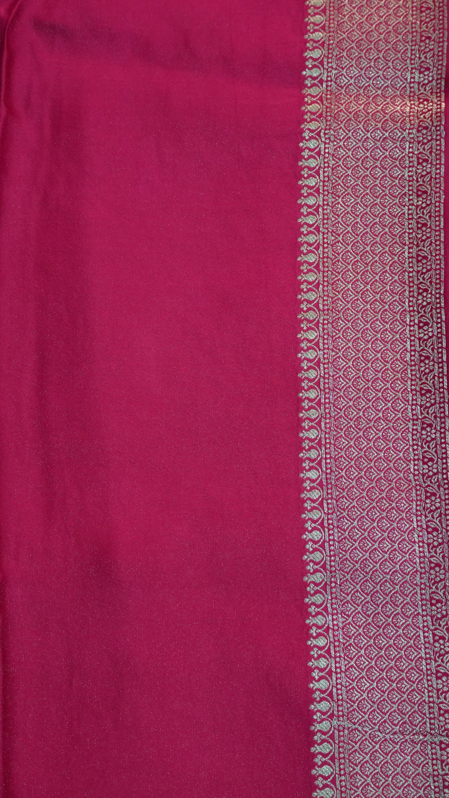 Banarasi Tussar saree- Rani Pink