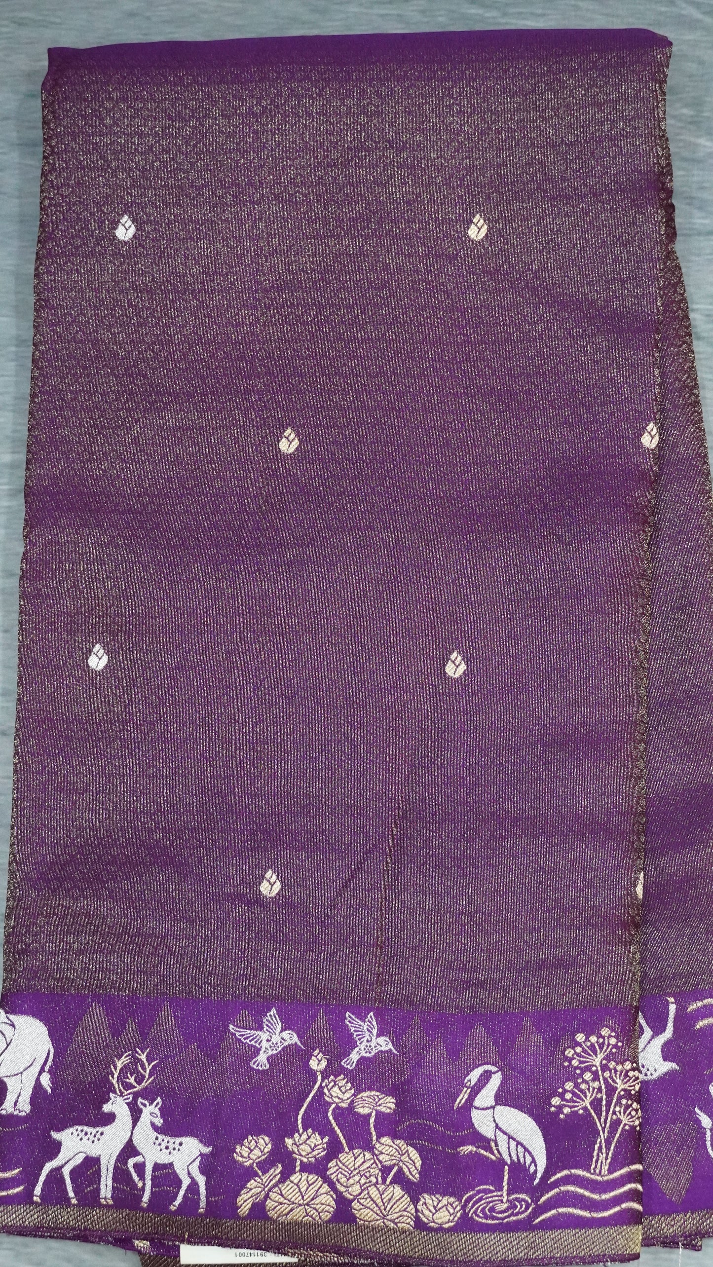 Banarasi Tussar saree- Purple