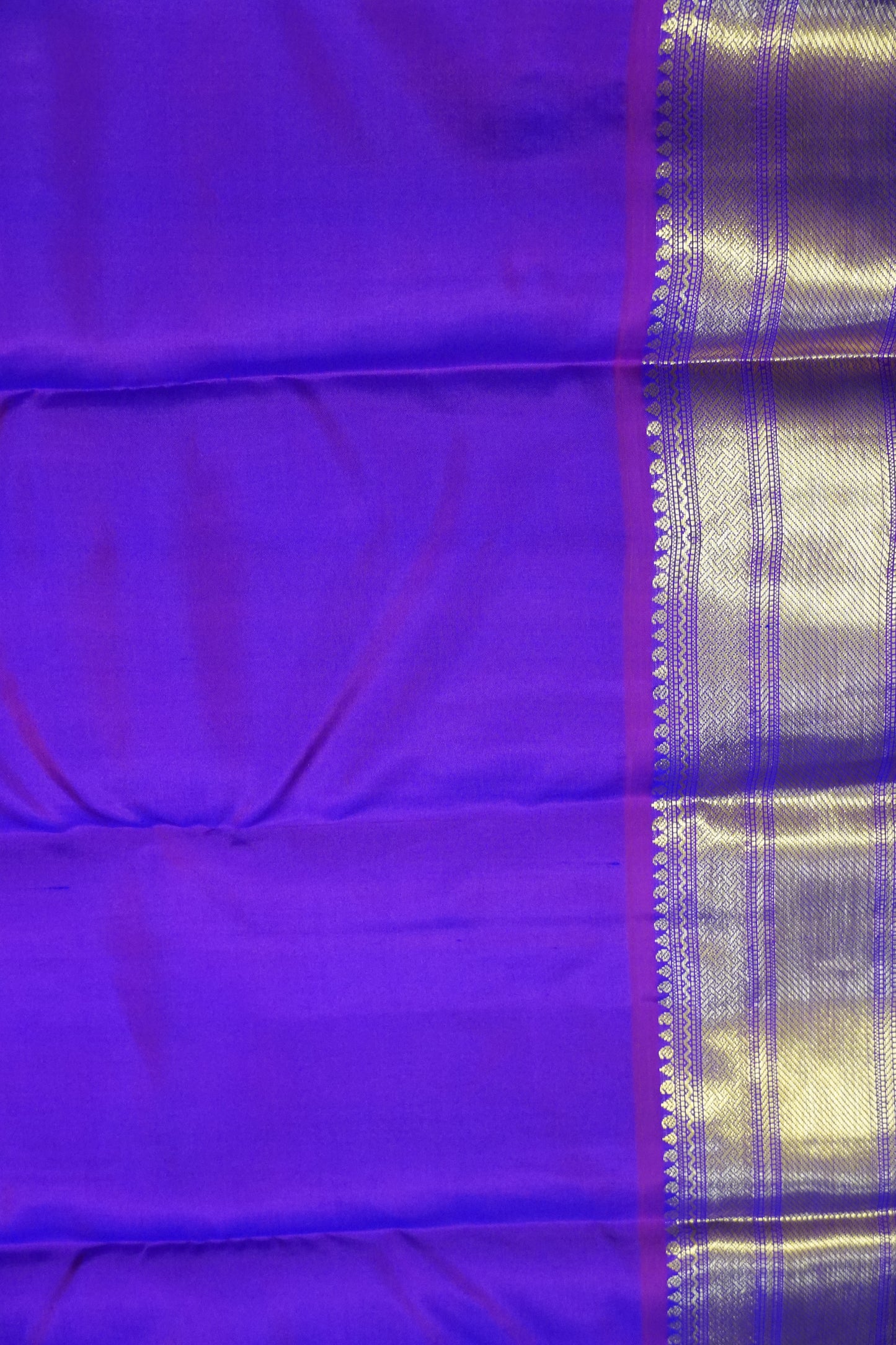 Pure Kanjivaram Silk Saree -Teal Green-Purple