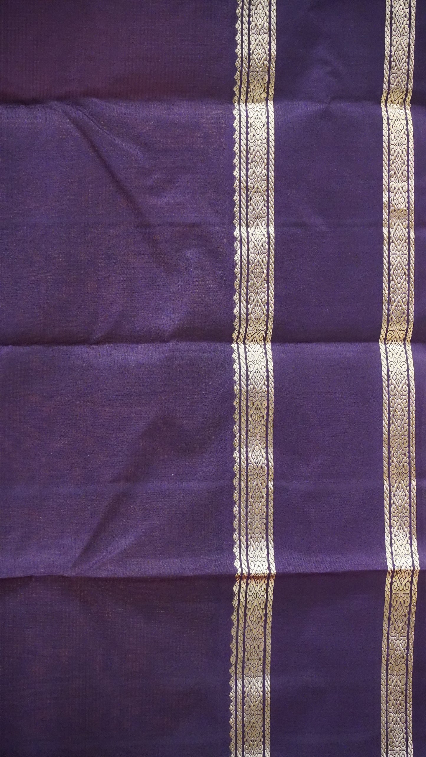 Soft Silk Saree Rettapet Border - Peach