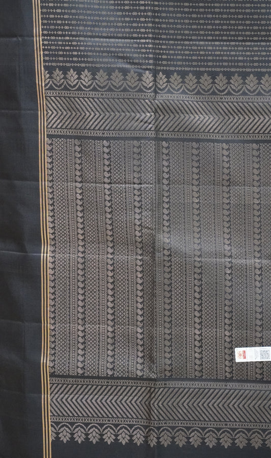 Pure Soft Silk Saree  Vairaoosi - Black