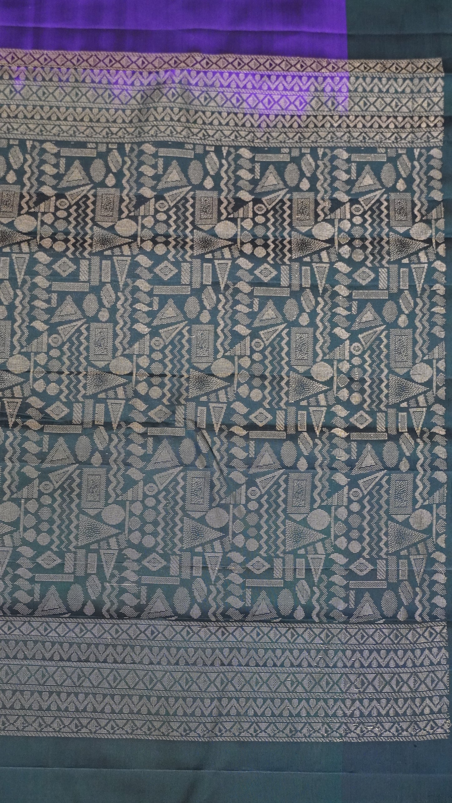 Pure Double Wrap Soft Silk Saree-Voilet