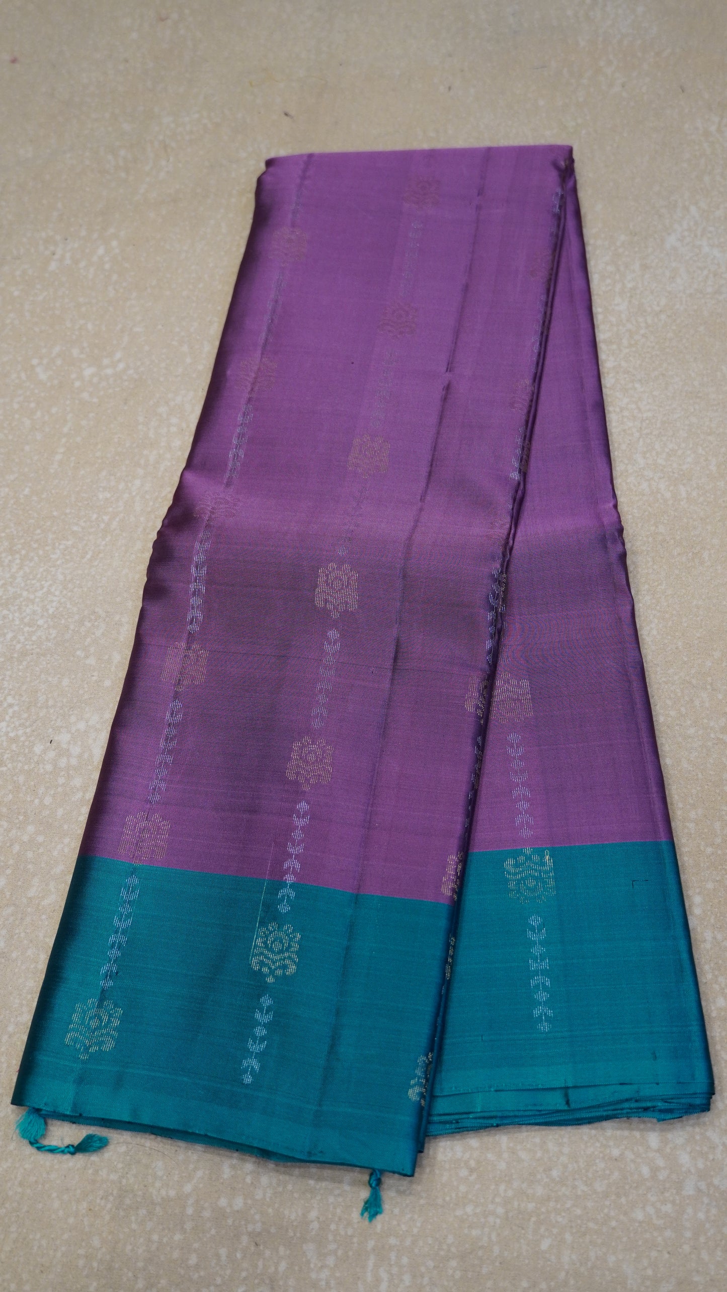 Pure Double Wrap Soft Silk Saree-Dusky Rose