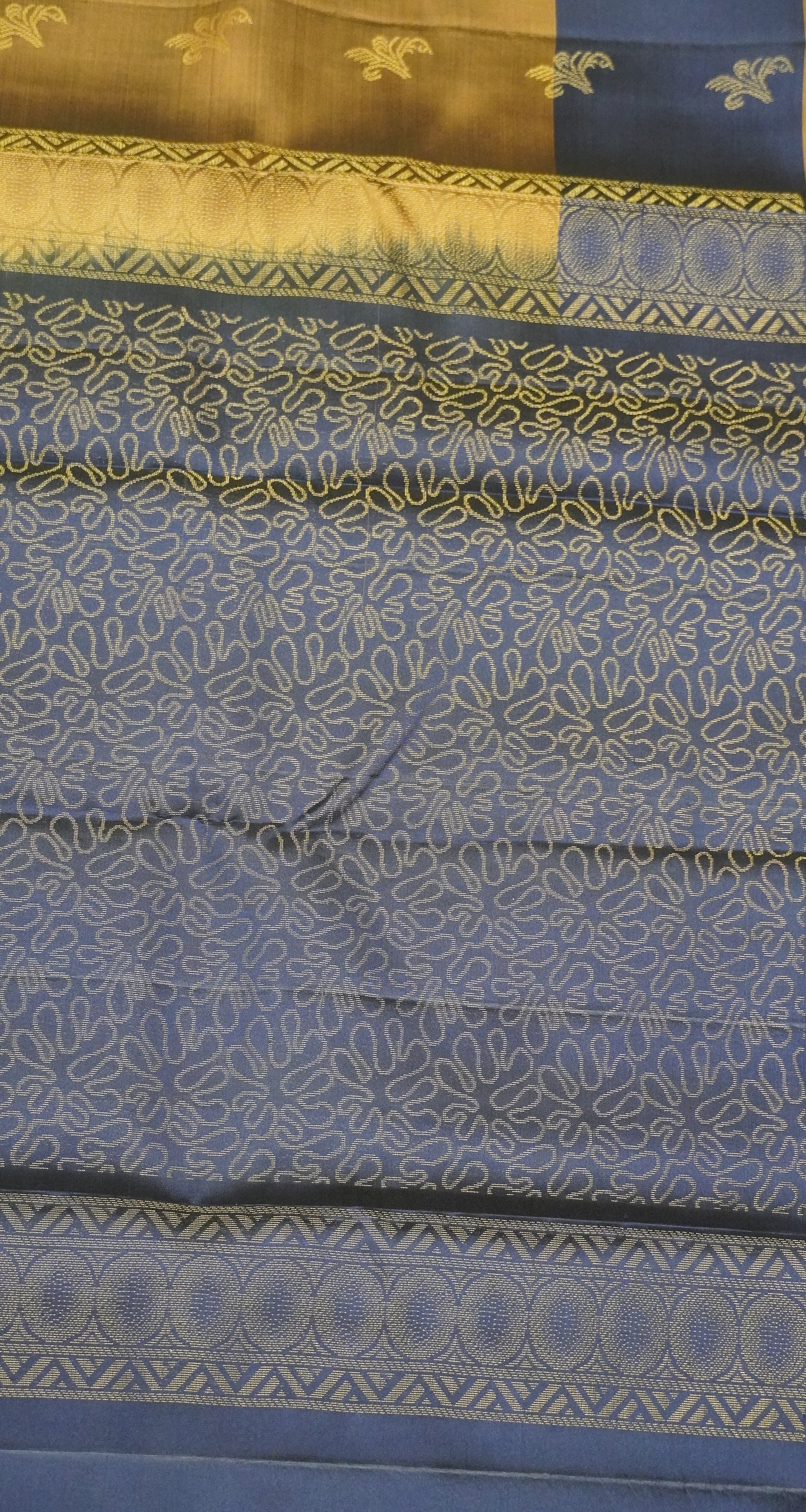 Pure Double Wrap Soft Silk Saree- Light Chocolate Brown